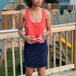 Ruched bottom mini dress 🧺